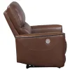 Coaster Fine Furniture 610266P Greenfield - Upholstered Power Recliner Chair - Saddle Brown