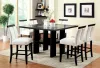 Furniture of America CM3559PC-2PK Luminar - Counter Height Chair (Set of 2) - Black / White