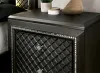 Furniture of America CM7584CK-BED Demetria - California King Bed - Metallic Gray