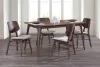 New Classic 40-1651-D4CT Oscar - Rectangle Table & 4 Chairs - Walnut
