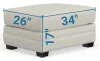 Jackson Furniture Industries 220110-1732/26 Magnolia - Ottoman - Shell