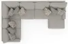 Jackson Furniture Industries 3345/62/30/76-26 Jackson Furniture Industries 3345/62/30/76-26 Livingston - 3 Piece Sectional With Comfort Coil Seating And 9 Included Accent Pillows (RSF Chaise) - Linen