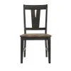 Intercon HP-CH-270W-BBP-RTA Harper - Splat Chair - Brushed Brown / Pecan