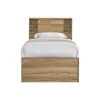 Intercon VG-BR-2240T-NNM-C Intercon VG-BR-2240T-NNM-C Vega - Twin Bed - Natural Oak Melamine