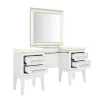 Liberty Furniture 781-BR35 Reflections - Vanity Desk - Pearl White & Rhinestone