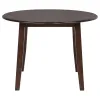Coaster Fine Furniture 150340 Barton - 5 Piece Round Wood Dining Table Set - Dark Brown