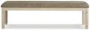 Ashley Furniture D647-08 Bolanburg - Extra Large UPH DRM Bench - Brown / Beige