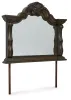 Ashley Furniture B947/31/36/58/56/94 Ashley Furniture B947/31/36/58/56/94 Maylee - 5 Pc. - Dresser, Mirror, California King Upholstered Bed - Dark Brown