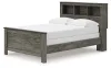 Ashley Furniture B4480B3 Ashley Furniture B4480B3 Frandern - Full Bookcase Panel Bed - Gray