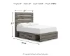 Ashley Furniture PCB2405B16 Graystorm - Full Panel Storage Bed - Brown Gray