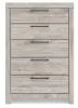Ashley Furniture PCB1120-46 Ashley Furniture PCB1120-46 Broachmyn - Five Drawer Chest - Gray