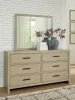 Ashley Furniture B602B1 Ashley Furniture B602B1 Calmoro - Dresser And Mirror - Gray