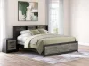 Ashley Furniture PCB1118B19 Ashley Furniture PCB1118B19 Broachmyn - King Lighted Bookcase Panel Bed - Black / Gray