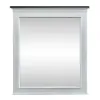 Liberty Furniture 417-BR50 Allyson Park - Two Tone Crown Mirror - Wirebrushed White / Charcoal