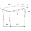 CoasterEveryday 100771 Gabriel - Rectangular Wood Dining Table - Cappuccino
