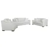 CoasterElevations 509891-S3 Ashlyn - 3 Piece Upholstered Sloped Arm Sofa Set - White
