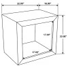Coaster Fine Furniture 704837 Benton - Rectangular Solid Wood End Table - Natural