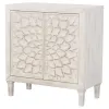 CoasterElevations 953347 Clarkia - Accent Cabinet With Floral Carved Door - White