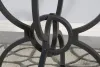 Coaster Fine Furniture 108291BG Aviano - Round Glass Top Metal Dining Table - Gunmetal