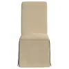 Coaster Fine Furniture 100747 Shawna - Upholstered Skirted Dining Chair (Set of 2) - Khaki