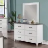 Furniture of America CM7467WH-D Priam - Dresser - White / Gray