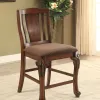 Furniture of America CM3873PT Johannesburg - Counter Height Table - Brown Cherry