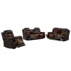 New Classic 20-7005-3NP New Classic 20-7005-3NP Nikko - Manual 3 Piece Sofa & Loveseat & Recliner - Brown
