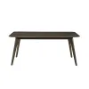 New Classic 40-1078-D4C Rex - Rectangle Dining Table & 4 Open Back Chairs - Dark Brown