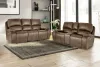 New Classic 20-093-2FP Brookings - 2 Piece P2 Sofa & Loveseat With Power Headrest & Footrest - Brown