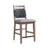 Intercon OS-BS-1370C-WCT-K24 Oslo - Woven Stool - Weathered Chestnut