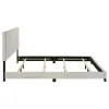 Coaster Fine Furniture 300852KW Dorian - Fabric Upholstered California King Panel Bed - Cream