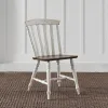 Liberty Furniture 741-C1500S Al Fresco - Slat Back Side Chair - Graphite & Whitestone