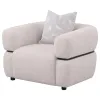 Coaster Fine Furniture 508963 Jeanette - Fabric Upholstered Round Arm Accent Chair - Beige