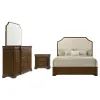 Coaster Fine Furniture 205301KE-S4 Garland - 4 Piece Eastern King Bedroom Set - Brown Cherry
