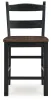 Ashley Furniture D546-724 Valebeck - Barstool (Set of 2) - Black / Brown