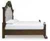 Ashley Furniture B947B4 Maylee - King Upholstered Bed - Dark Brown