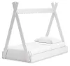 Ashley Furniture EB1810-121 Hallityn - Twin Tent Complete Bed In Box - White