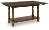 Ashley Furniture T609-4 Sturlayne - Flip Top Sofa Table - Brown