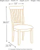 Ashley Furniture D199/15/01(4) Ashley Furniture D199/15/01(4) Berringer - 5 Pc. - Drop Leaf Table, 4 Side Chairs - Rustic Brown