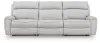 Ashley Furniture PC98802S1 Ashley Furniture PC98802S1 Social Pointe - 3-Piece Power Reclining Sectional - Pearl / Ash