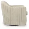 Ashley Furniture A3000817 Valwick - Swivel Accent Chair - Cream / Brown