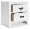 Ashley Furniture B427/31/36/87/83/92(2) Ashley Furniture B427/31/36/87/83/92(2) Binterglen - 6 Pc. - Dresser, Mirror, Full Panel Bed, 2 Nightstands - White