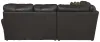 Jackson Furniture Industries 4378/42/62-09 Jackson Furniture Industries 4378/42/62-09 Denali - 2 Piece Italian Leather Match Sectional With 8 Included Accent Pillows - Chocolate