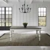 Liberty Furniture 237-T4290 River Place - Rectangular Leg Table - Riverstone White & Tobacco