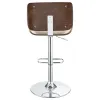 CoasterEssence 130503 Folsom - Upholstered Adjustable Bar Stool - Ecru And Chrome
