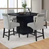 CoasterEveryday 102068-S5 Stanton - 5 Piece Square Counter Height Dining Table Set - Gray