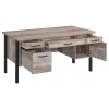 CoasterEveryday 801950 Samson - 4-Drawer Office Computer Desk - Weathered Oak