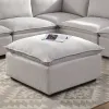 Furniture of America CM6547-OT Arlene - Ottoman - Light Gray