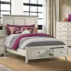 Intercon SM-BR-4325FS-RWH-C Intercon SM-BR-4325FS-RWH-C San Mateo Youth - Full Storage Bed - Rustic White