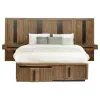 Coaster Fine Furniture 224900KW-S3P Terrace - California King Wall Panel Storage Bed - Ash Brown